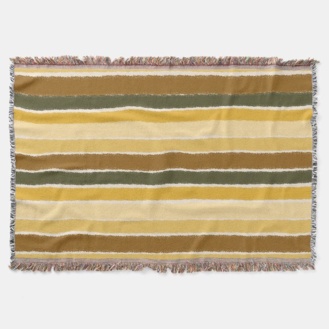 Across The Lines Throw Blanket (Front)