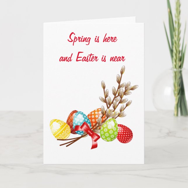 "ACROSS THE MILES" FOR "EASTER" HOLIDAY CARD (Front)