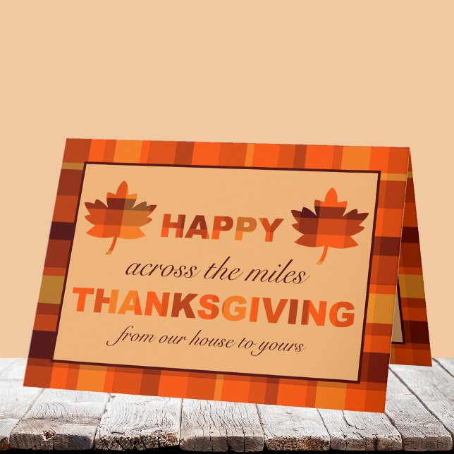 Across the Miles Thanksgiving Wishes Card (Creator Uploaded)