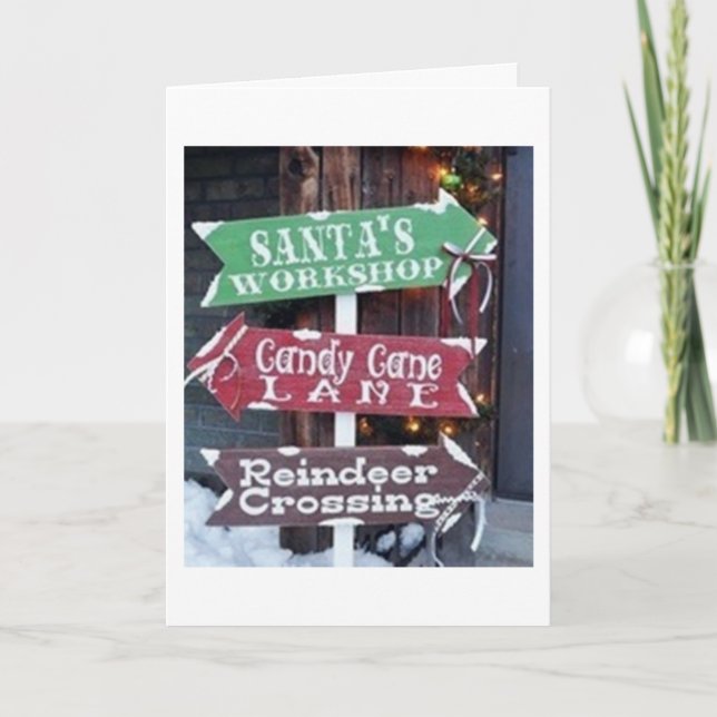 ACROSS THE MILES TO FRIENDS AT CHRISTMAS HOLIDAY CARD (Front)