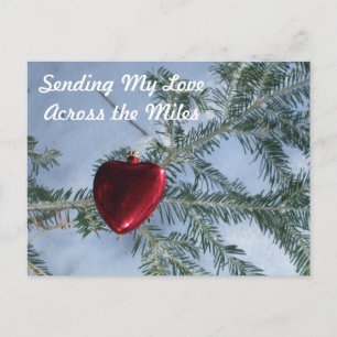 Across the Miles Valentine's Day Heart Holiday Po Postcard