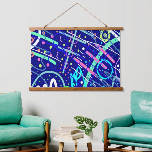 Across the Night Sky  Hanging Tapestry (Living Room)