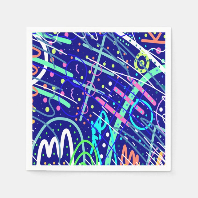 Across the Night Sky  Napkin (Front)