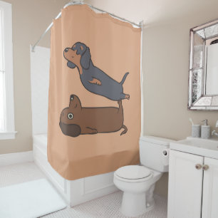 Acroyoga Dachshund Dachshund Lover Gift Shower Curtain