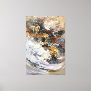 Acrylic abstract painting canvas print