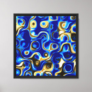 Acrylic colour Kinetic Painting Canvas Print