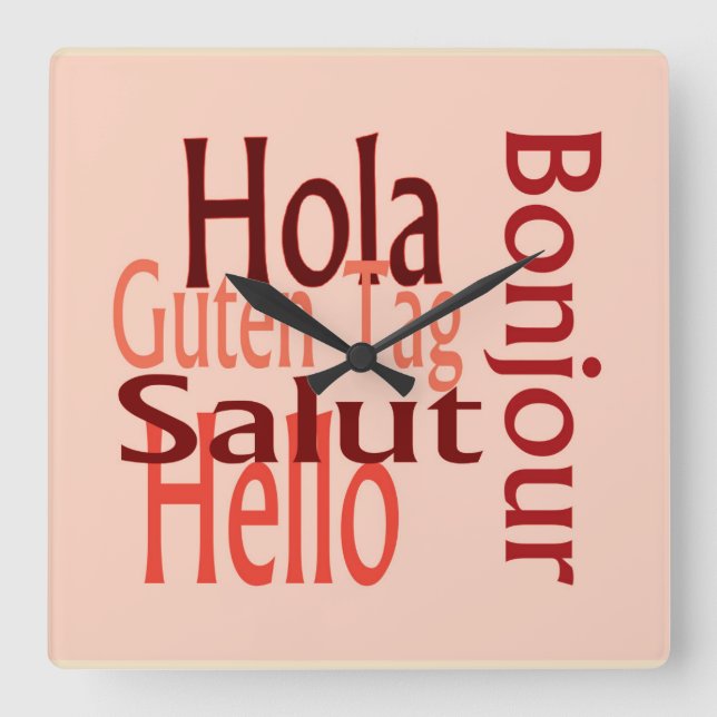 Acrylic cool wall clock (Front)