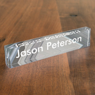 Acrylic Desk Name Plate Template