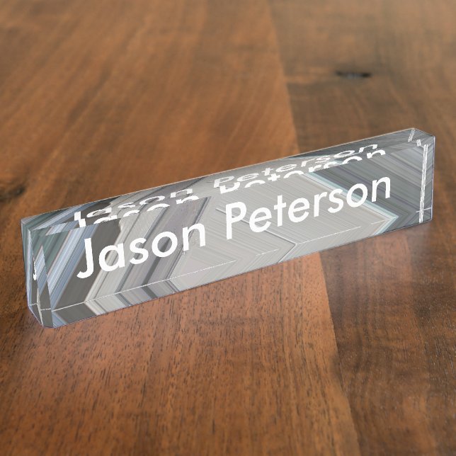 Acrylic Desk Name Plate Template (Side)