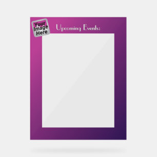 Acrylic Display Frame 8.5x11 Slip Sheet Frame