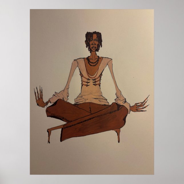 acrylic drawing  poster (Front)