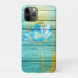 Acrylic Flower Painting on Wood Case-Mate iPhone Case