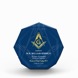 Acrylic Freemason Awards Masonic Plaques