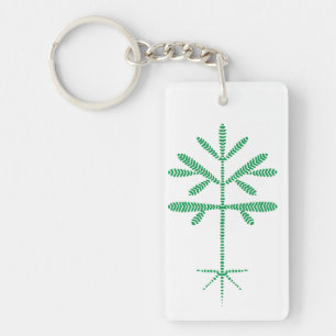 Acrylic Green Sapling Keychain