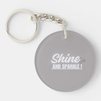 Acrylic Grey Keychain