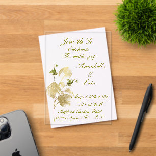 Acrylic invitation