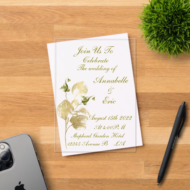 Acrylic invitation  (Insitu (Invitation Card))