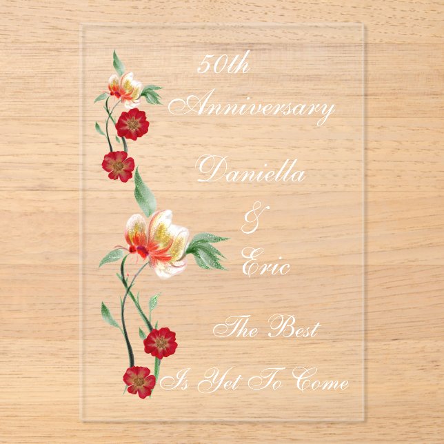 Acrylic invitation  (Front)