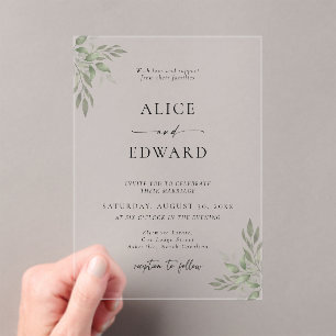 Acrylic Invitation