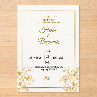 Acrylic Invitation