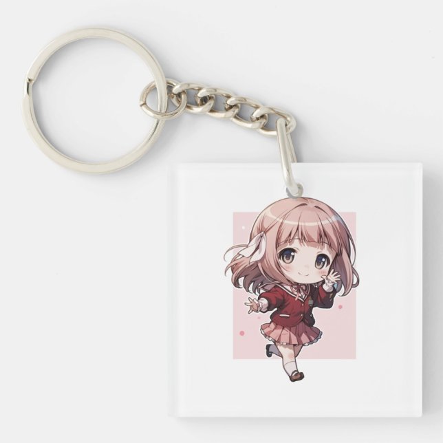 ACRYLIC KEY HOLDER FOR CUTE ANIME CHARACTER KEY RING (Front)