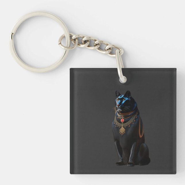Acrylic Keychain Black Panther (Front)