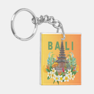 Acrylic Keychain - Golden Memories of Bali