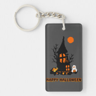 Acrylic Keychain   Happy Halloween
