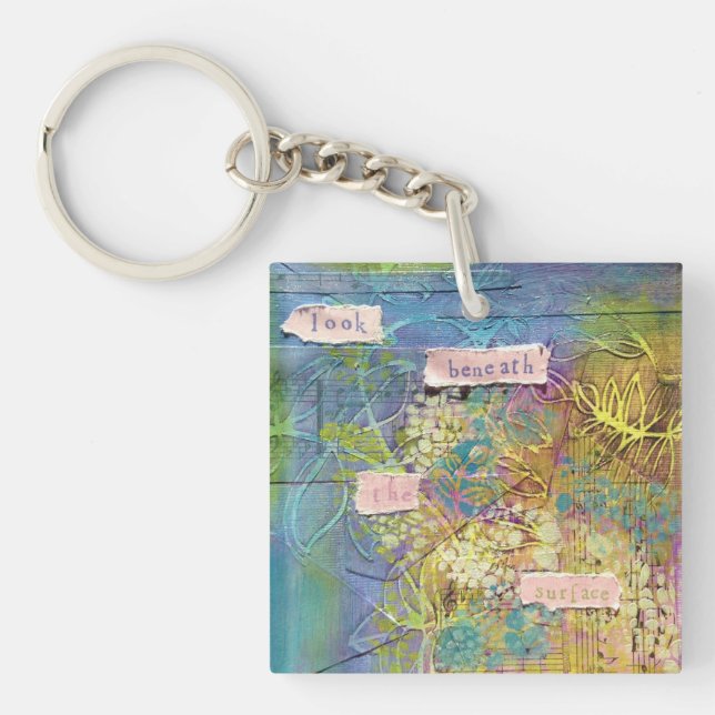 Acrylic keychain - Look beneath the surface (Front)