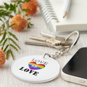 Acrylic Keychain "Love is Love".