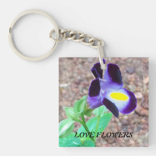 Acrylic Keychain natural flowers