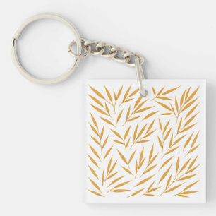 Acrylic Keychain, Square (double-sided) Key Ring