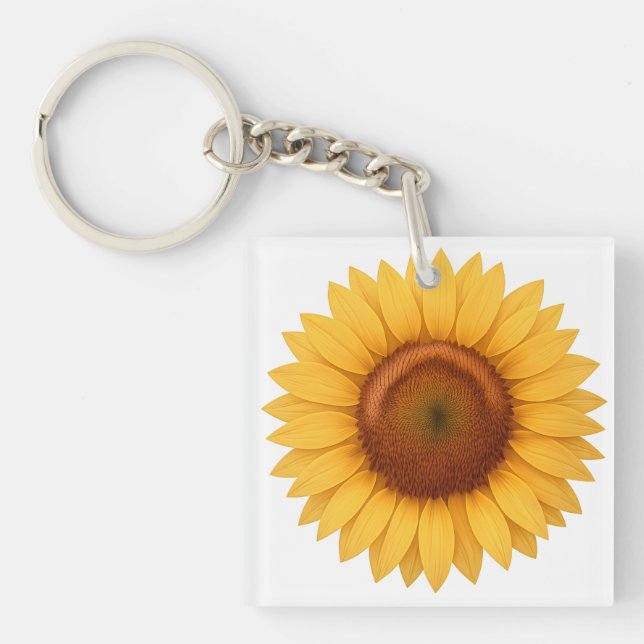 Acrylic Keychain - Sunflower (Front)