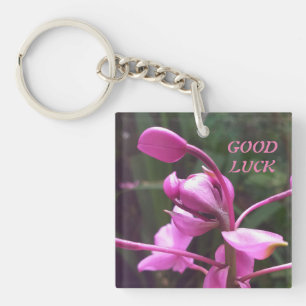 Acrylic Keychain with natural flowers