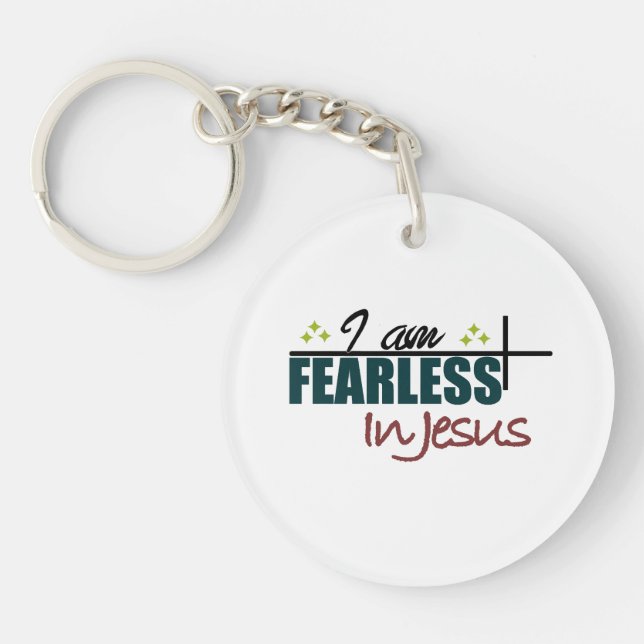 Acrylic Keychain with peace message (Front)