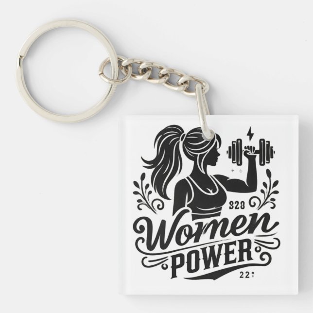 Acrylic Keychain Women Power' (Front)