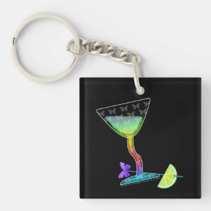 ACRYLIC KEYCHAINS - BUTTERFLY MARTINI
