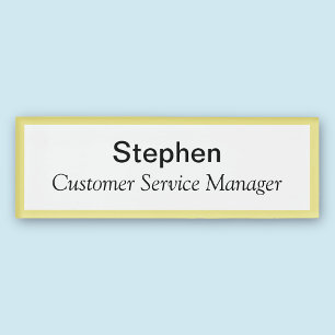 Acrylic Magnetic Name Tag Professional Title Badge