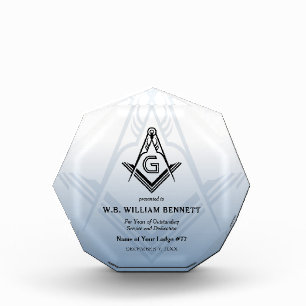 Acrylic Masonic Awards   Freemason Plaques