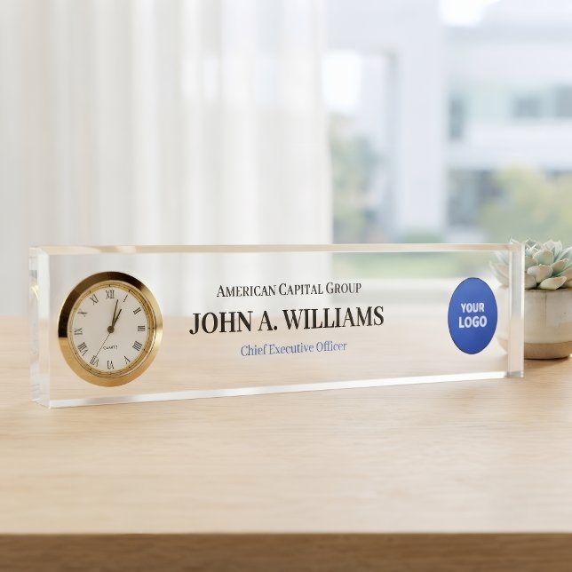  Acrylic Name Block  - Custom Job Title Office  Nameplate (Creator Uploaded)