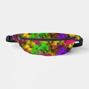 Acrylic Neon Colors Paint Splatter Splash Abstract Bum Bags