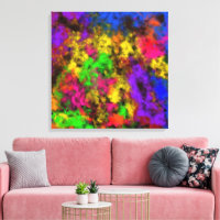 Acrylic Neon Colours Paint Splatter Splash Abstrac