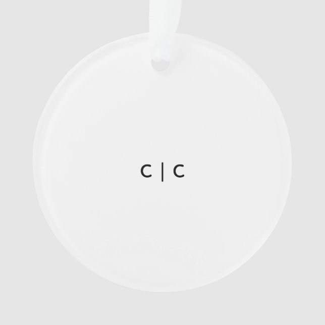 Acrylic Ornament, Acrylic Circle Ornament (Front)