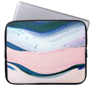 acrylic, paint, abstract. Closeup of the painting. Laptop Sleeve