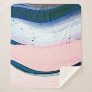 acrylic, paint, abstract. Closeup of the painting. Sherpa Blanket
