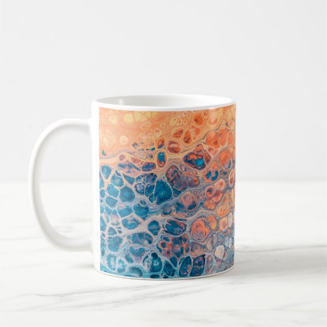 Acrylic paint coffee mug (Left)