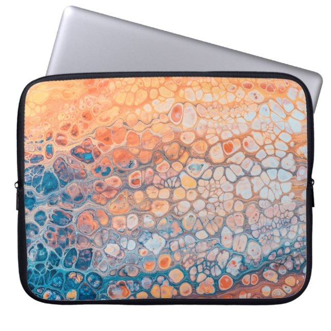 Acrylic paint laptop sleeve (Front)