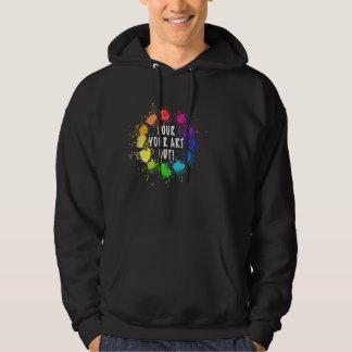 Acrylic Paint Pouring Artist Fluid Art Painter Col Hoodie
