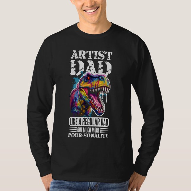 Acrylic Paint Pouring Design for Fluid Art Painter T-Shirt (Front)