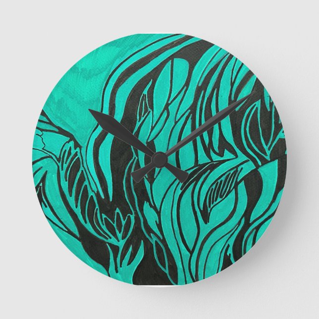 Acrylic Painting Round Clock (Front)